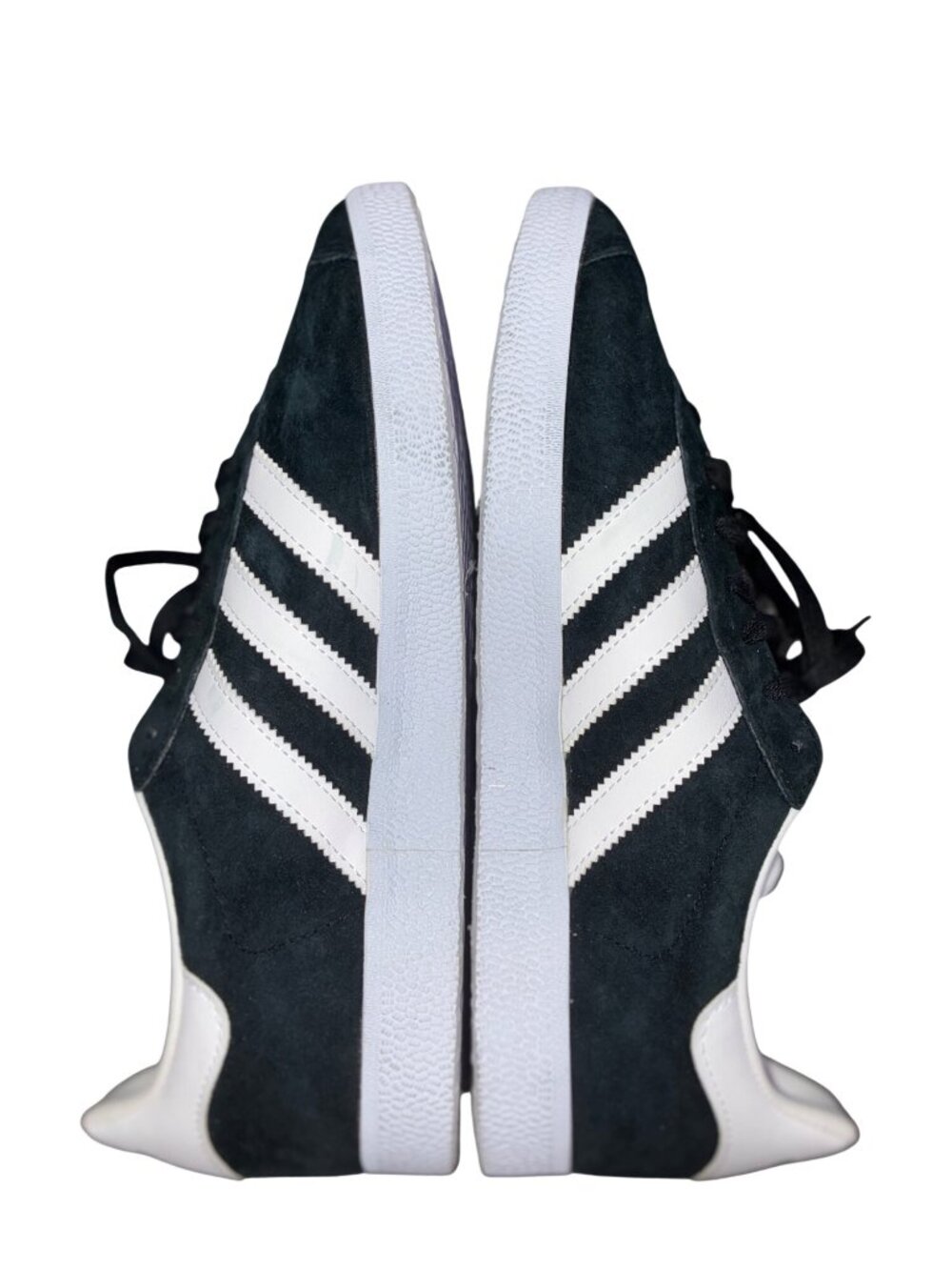 Adidas Originals Gazelle Mens Sneakers Black Suede Athletic Shoes Size 8.5 US - Picture 9 of 11